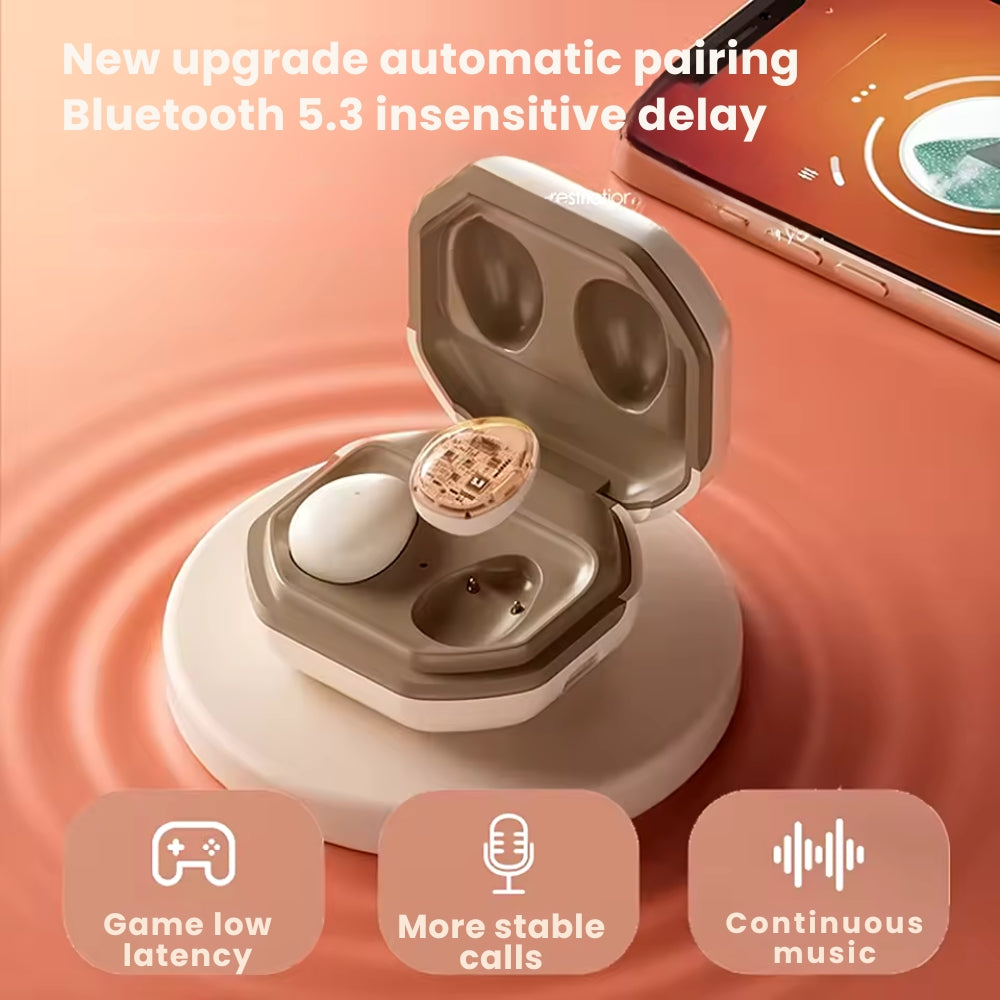 Silentiq True-Wireless-Schlaf-Ohrhörer mit Bluetooth 5.3 und Geräuschunterdrückung