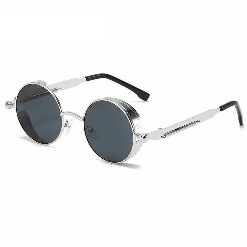 Vintage round sunglasses with UV400 protection & retro design - Fioriscas
