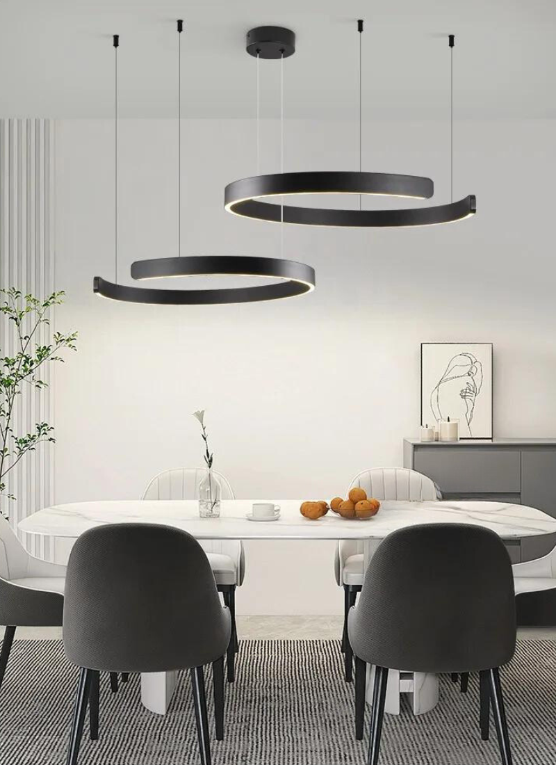 AerisGlow Rund LED Loftslampe, Dæmpbar Multi-Ring Design