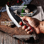 Japanese-Style Chef Knife, OrionKoi Wood-Handle Stainless Blade