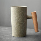 TerraNord Latte Mugs, Nordic Earth Tones, Stoneware, 4 Colors