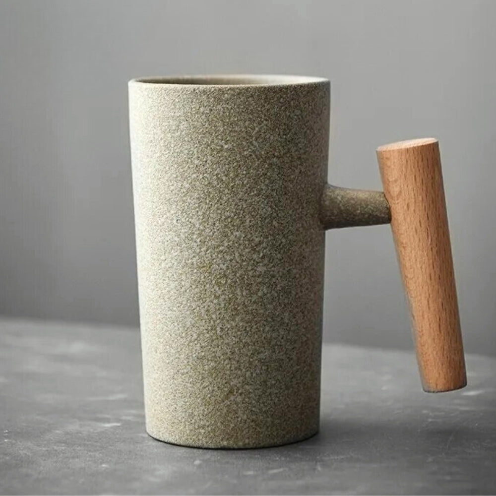 TerraNord Latte Mugs, Nordic Earth Tones, Stoneware, 4 Colors