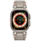 Řemínek Apple Watch, titanový řemínek Auridan s nastavitelným zapínáním