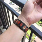 Aveline Samsung Watch Ultra-band, röd sandelträ och armband i rostfritt stål