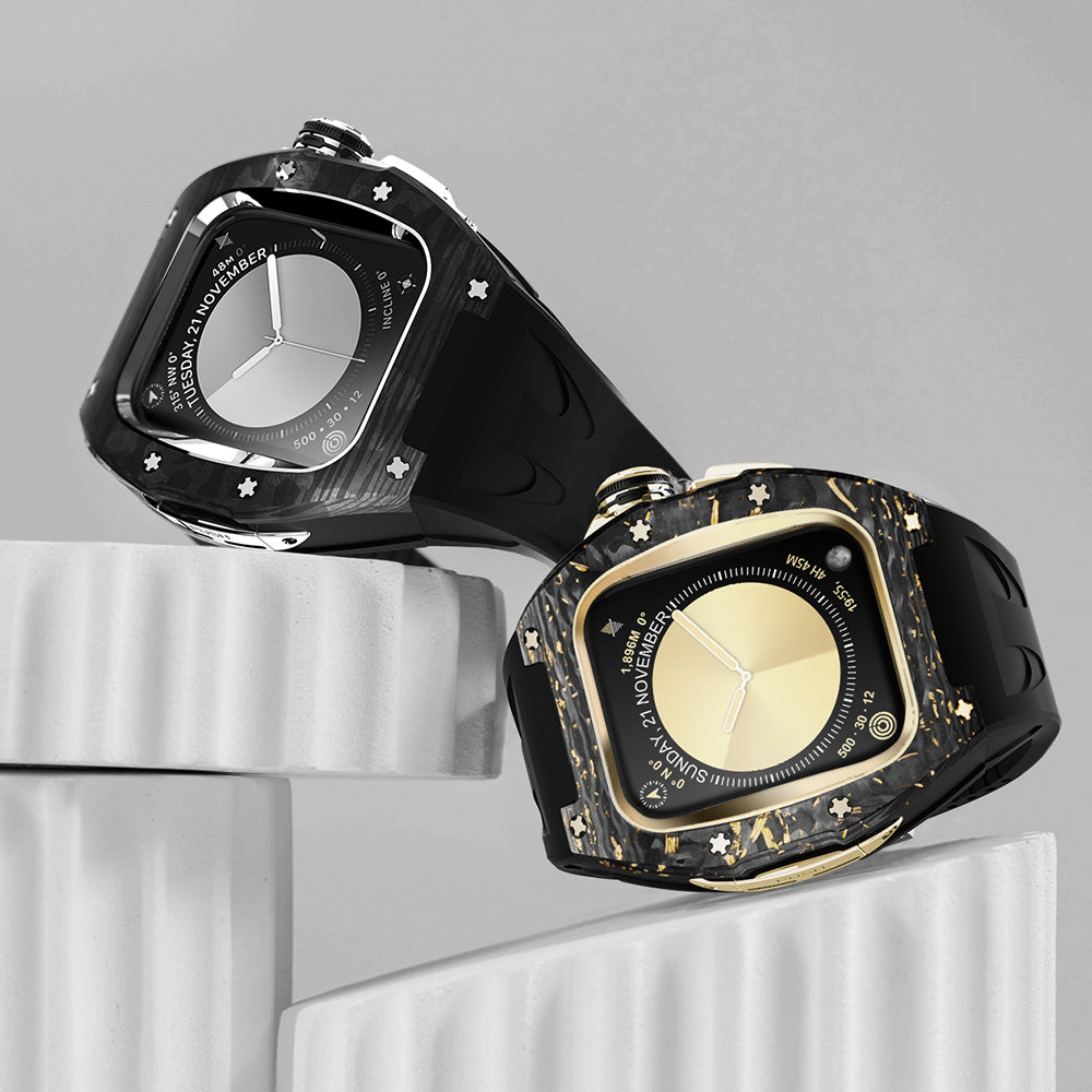 Carbon Fiber Titanium Retrofit Case, NovaCarb S10 Apple Watch Kit