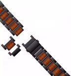 Aveline Samsung Watch Ultra-band, röd sandelträ och armband i rostfritt stål