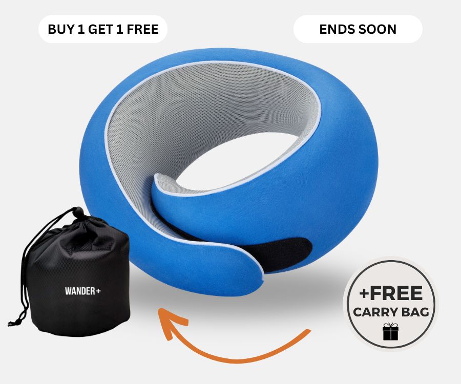 Memory Foam Travel Neck Pillow | Fioriscas