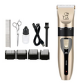 Tondeuse sans fil pour chiens, moteur silencieux, batterie rechargeable