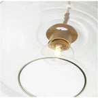 June pendellampe i glas, klar/amber diamantformet | Fioriscas