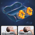 SerenGlow ComfortHeat Heated Neck and Back Massage Pillow