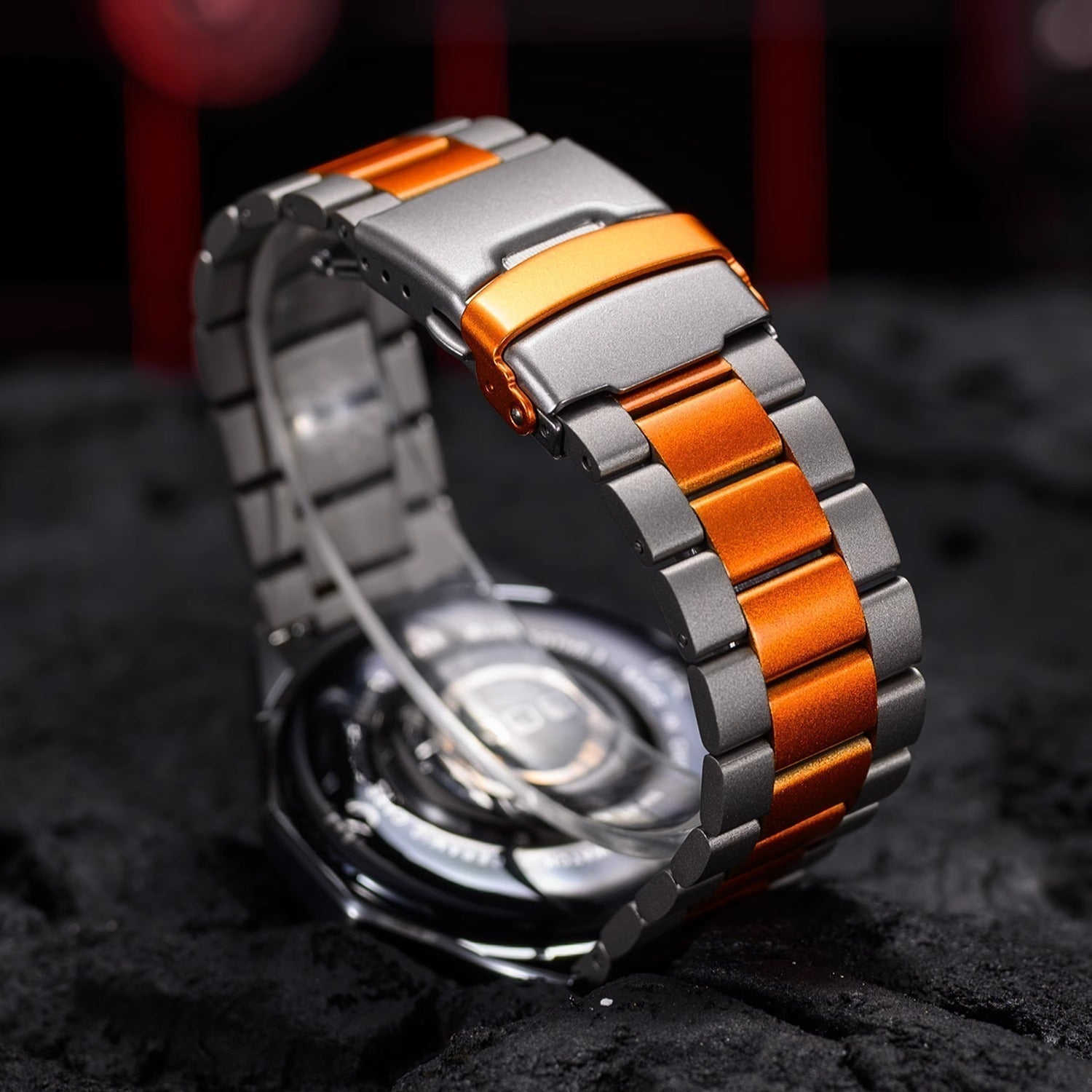 Aurex Titanium Watch Band for Samsung Galaxy Watch Ultra, Folding Buckle