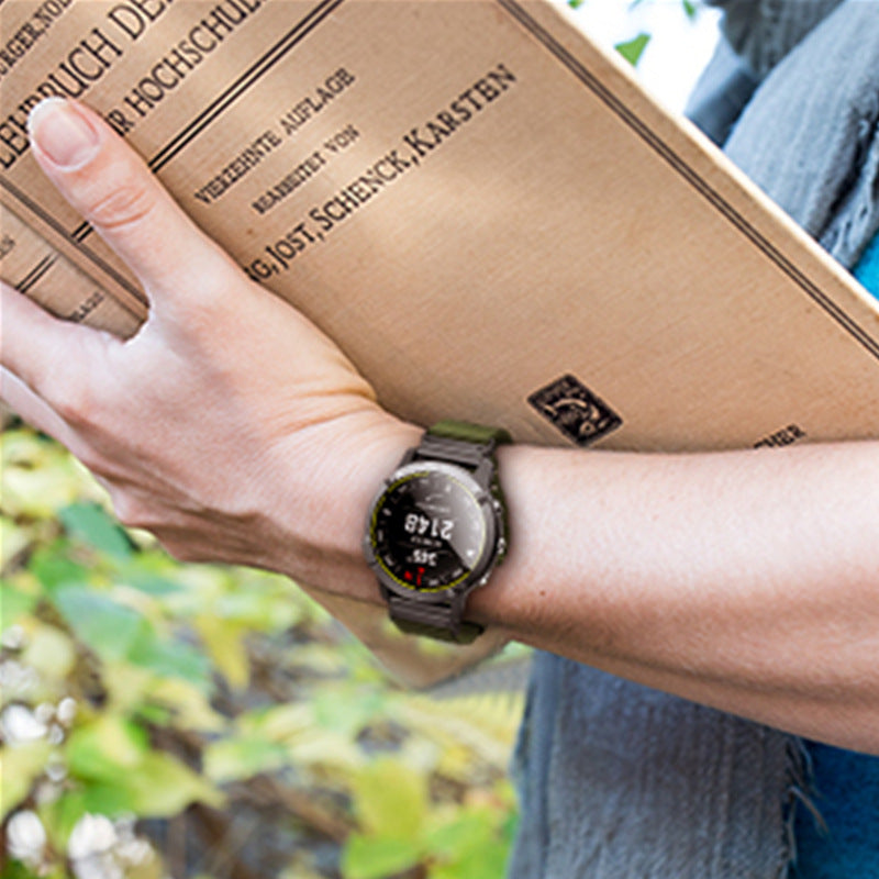 Rivaro pleciony nylonowy pasek taktyczny do serii Garmin Fenix 5-8