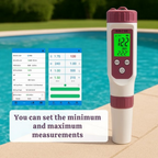 AquaSense 7-in-1 digitaler Poolwassertester mit App, pH-Wert und Chlor