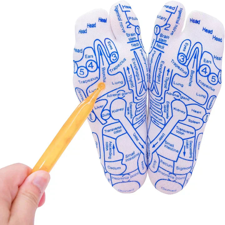 Ponožky na reflexní masáž nohou SoleComfort s nástrojem pro tlakové body