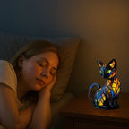 Lumikat Handmade Glowing Cat Lamp – Ambient Lighting and Gift