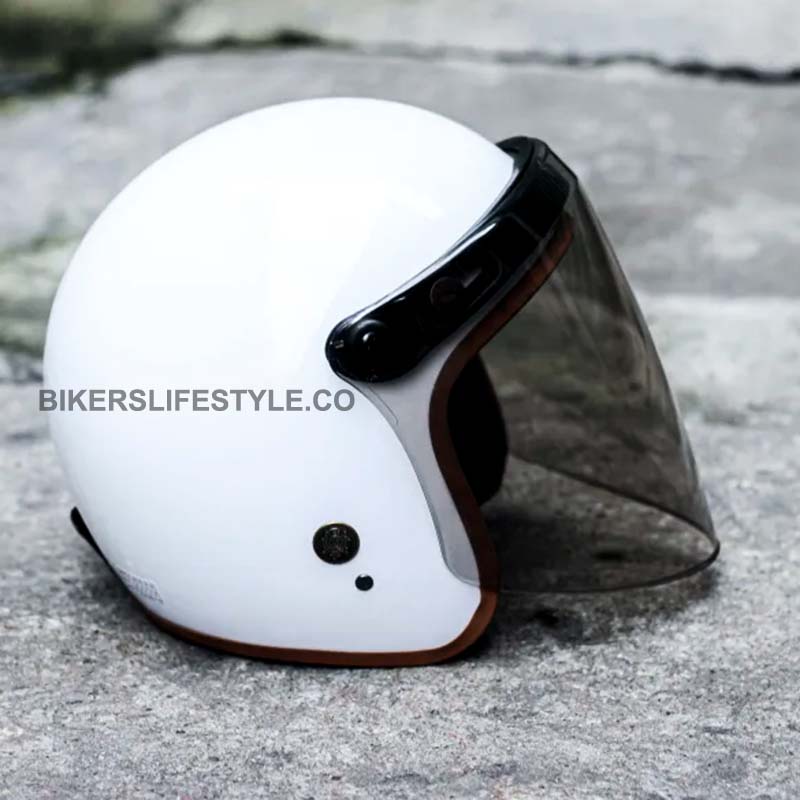 BKS65 Vintage Rider Visor With Anti Fog UV Proof Polycarbonate | Fioriscas