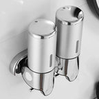 Wall Mounted Soap Dispenser | SudsStation Bathroom Organizer | Stainless Steel & ABS | 16.9 fl oz | Set of 1–3