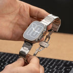 Titanium Bracelet Band For Apple Watch Ultra 1/2, Aureon Butterfly Clasp