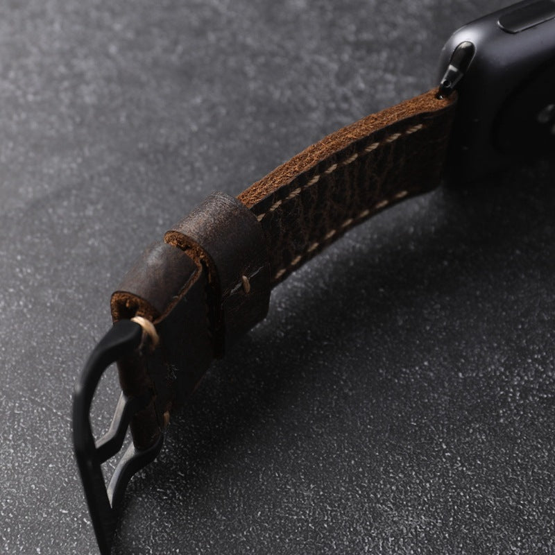 Pasek do Apple Watch, skóra bydlęca pierwszej jakości, ręcznie wykonany