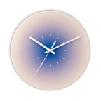 NovaLuxe-wandklok van glas, stil kwartsuurwerk, met of zonder cijfers