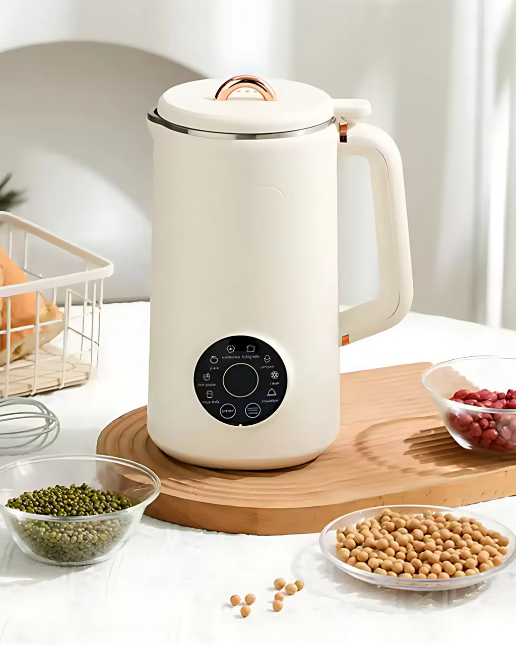 Plantaardige-melkmaker voor op het aanrecht met digitaal touchscreen en BPA-vrije behuizing