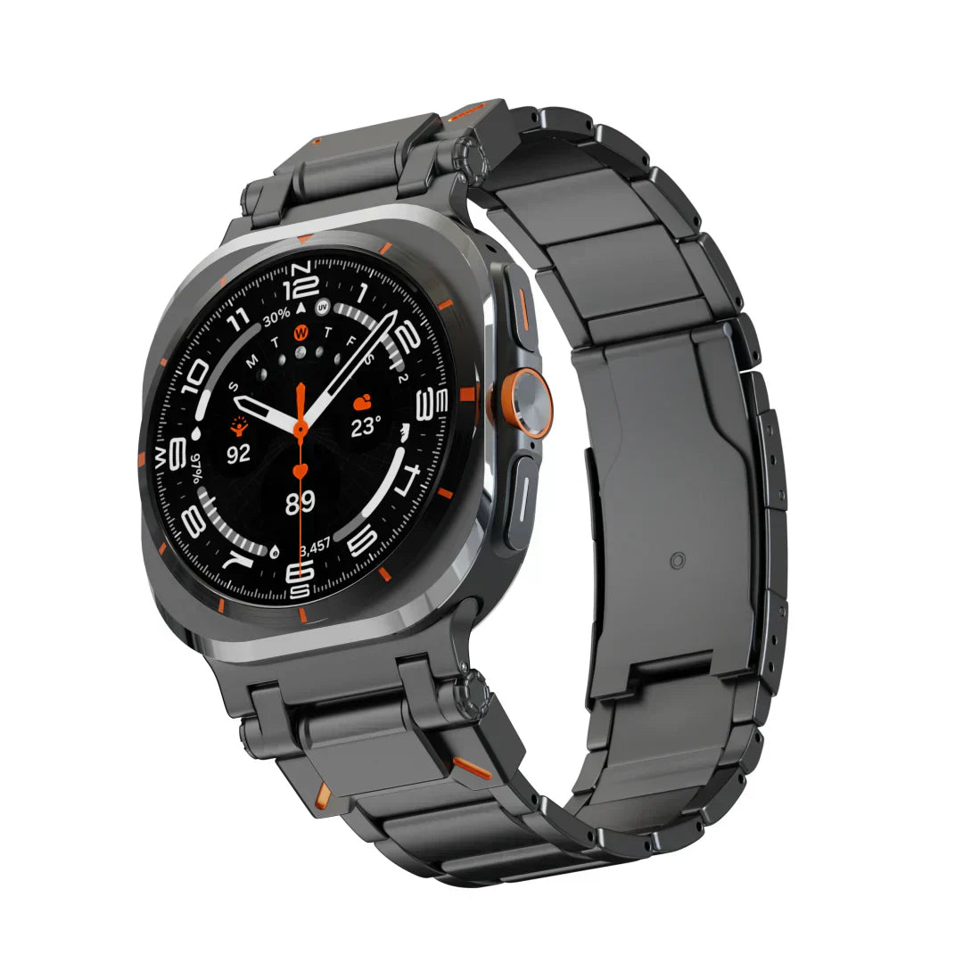 Titanový řemínek Samsung Galaxy Watch Ultra, skládací přezka Voyager