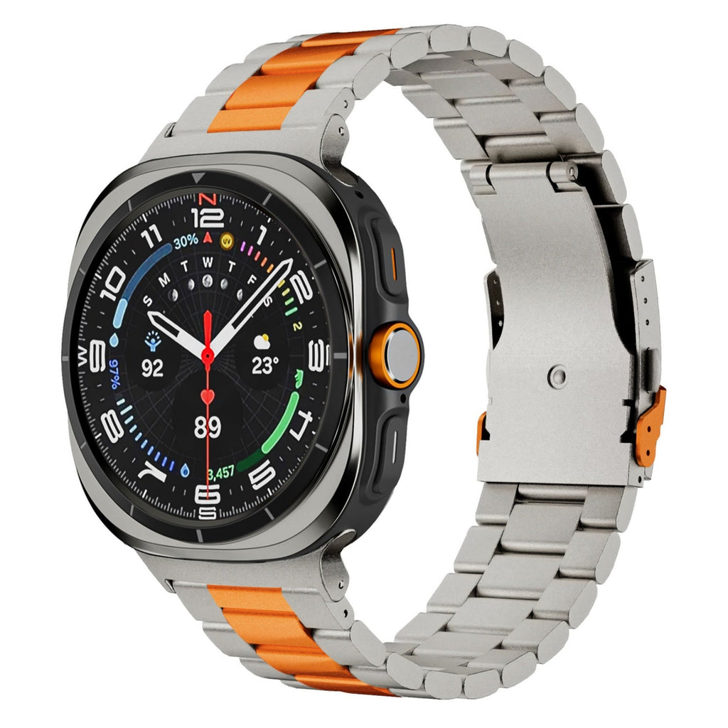 Aurex Titanium Watch Band for Samsung Galaxy Watch Ultra, Folding Buckle