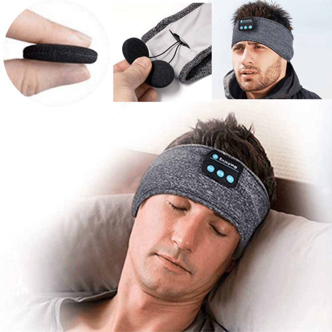 3-in-1 sleep mask with integrated Bluetooth headphones - Fioriscas