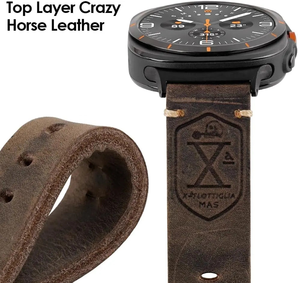 רצועת עור מלא של Brookmere עבור Samsung Galaxy Watch Ultra 47 מ״מ