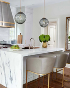 Lampada a sospensione VeraLux Vintage-Glow, vetro colorato, disponibile in sei colori