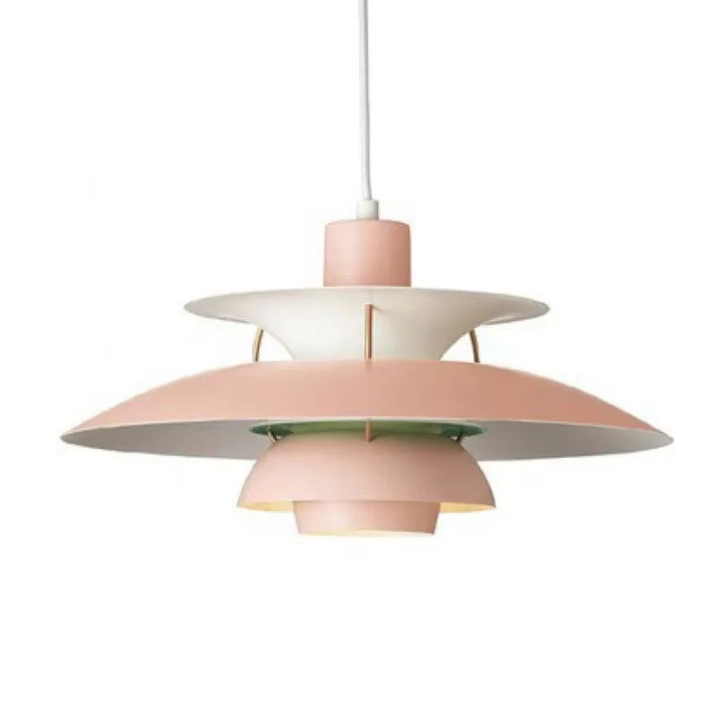Lampa wisząca Petal, inspirowana stylem duńskim, żelazna rama, 3 rozmiary