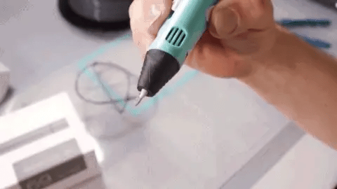 NovaDraw Junior 3D-printpen med sæt med ti farver PLA-filament
