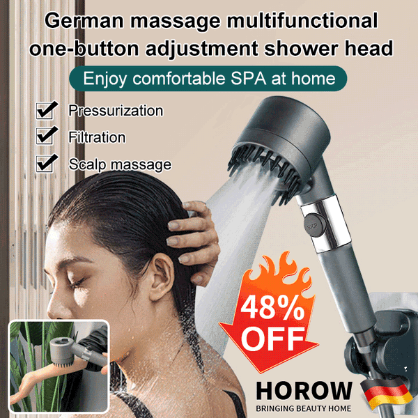 High-Pressure Shower Head by FluxFlow Pro with 9-Layer Filtration
