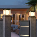 Ray Modern Moon Outdoor Pier-Mount Pillar Light - Neutralighting