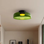 Håndlavet loftslampe i glas, Lumenweave nordisk design med flere niveauer