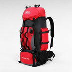 Ultralichte wandelrugzak van 90 liter, waterdicht ripstopmateriaal met regenhoes