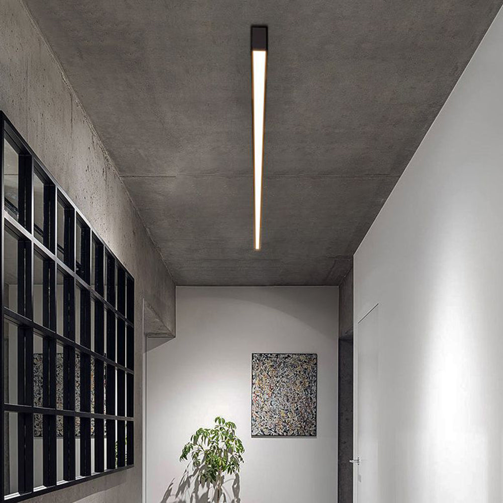 Noirline lineær LED-loftslampe, sort finish, 4 længder