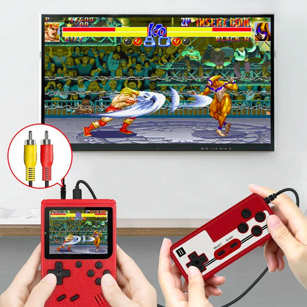 テレビ対応、クラシックゲーム400種類を搭載したRetroJoy 400ポータブルコンソール | Fioriscas