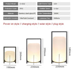 Stainless Steel & Glass Outdoor Terrace Light, Rust-Resistant Rectangle Design