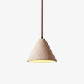 Cezoriel kegelvormige travertijn hanglamp | Fioriscas