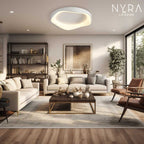 Remote-Controlled Ceiling Or Wall Light, Virelli 3-Tone LED Fixture