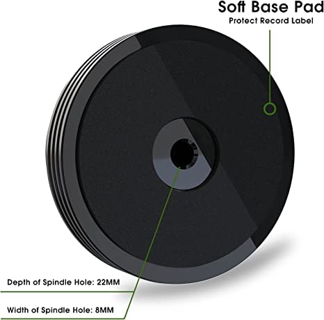 Bubble Level Vinyl Weight Clamp For Turntables With Soft Base Pad | Fioriscas