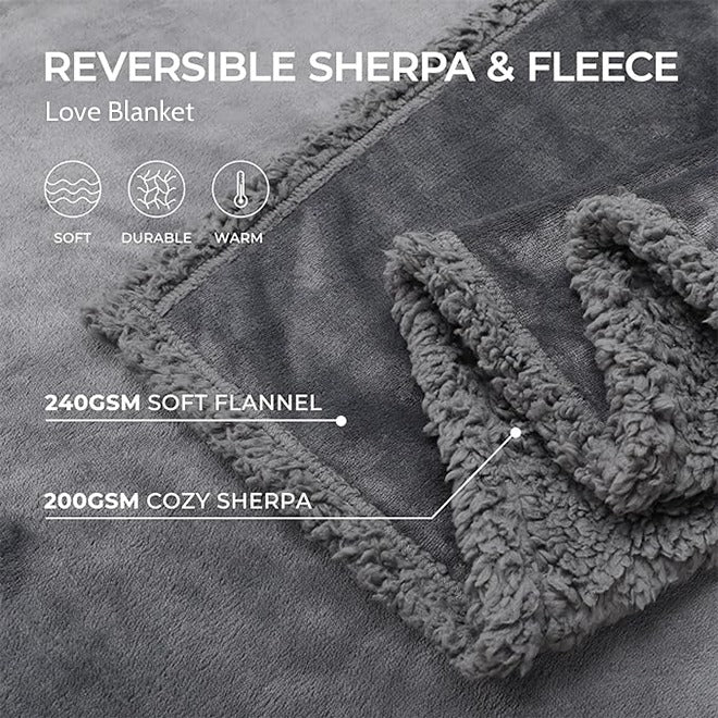 Plush Waterproof Throw Blanket For Two, Cozy Indoor And Outdoor Use