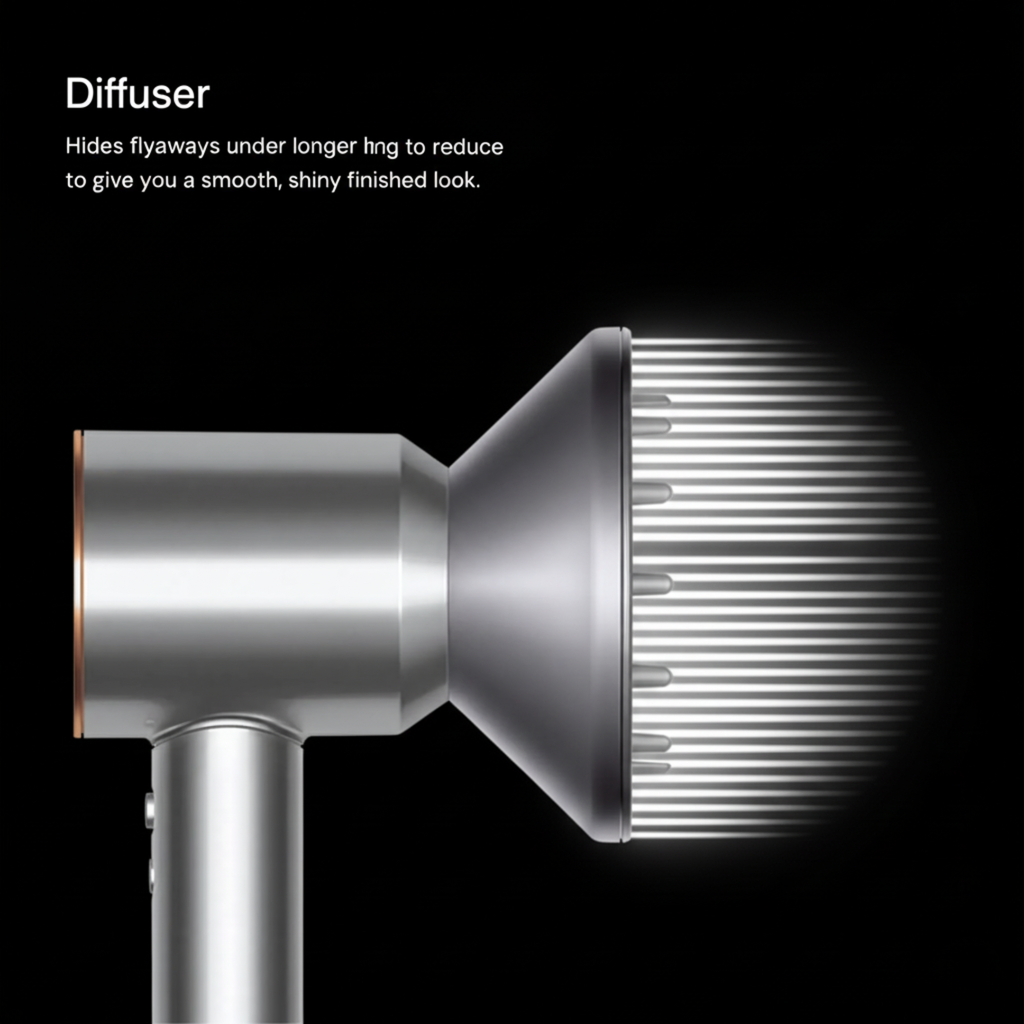 Hot Air Hair Styler, Velvet Sonic Dry Multi-Attachment Drying System