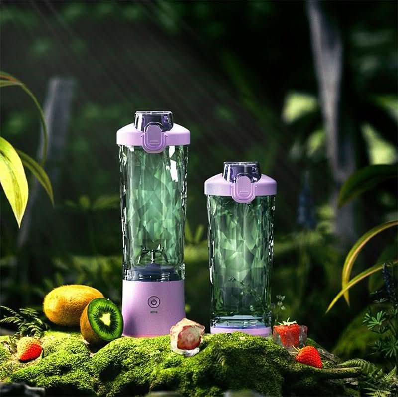 Frullatore portatile per smoothie con batteria da 4000 mAh e capacità di 600 ml - Fioriscas