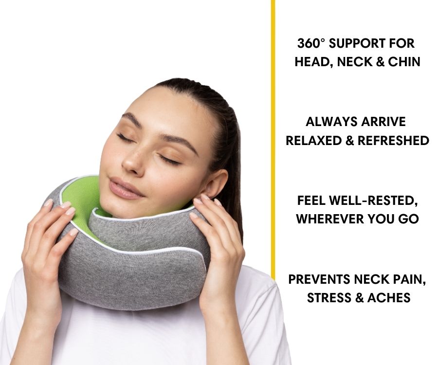 Memory Foam Travel Neck Pillow | Fioriscas