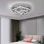 Stropní lustr, design Roselle Crystal, chromovaný přisazený model