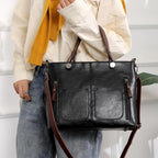 Leather Tote Bag, NordVine Handcrafted Nordic-Style Design