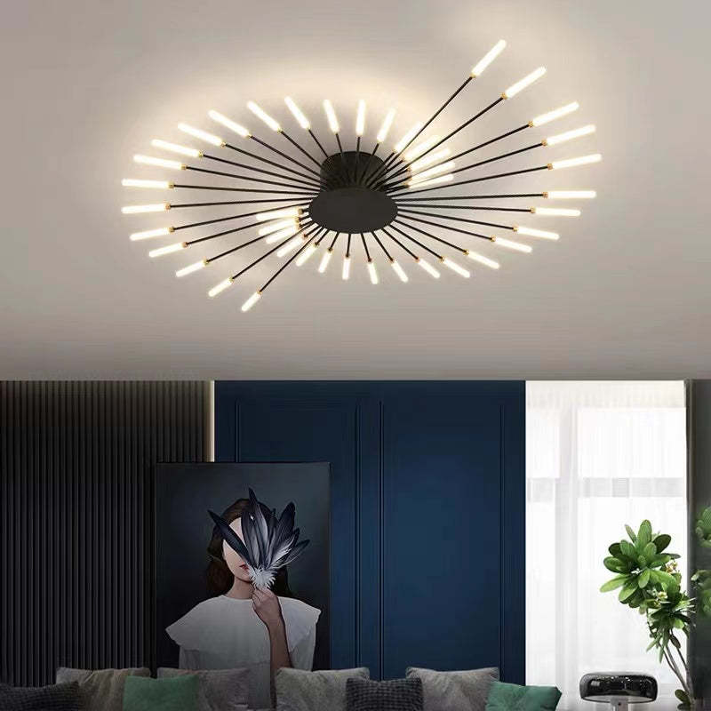 Asterra Albina Metal- og akryl-loftlampe til planmontering, 12 W til 42 W LED