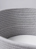 Hand-Braided Cotton Rope Moses Basket with Fitted Mattress Included